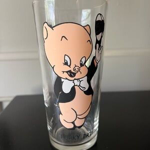 Vintage Pepsi 1973 Porky Collectors Glass Loonie Tunes RARE